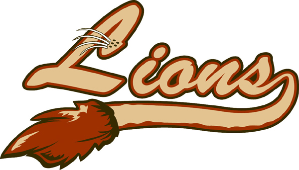'Lions' lettering team mascot vinyl sports decal. Customize now! Lions font